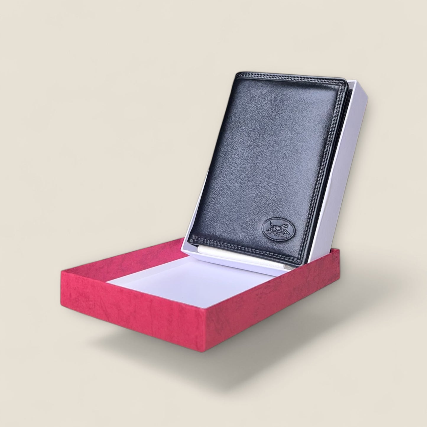 Porte-feuille Noir- Cuir véritable